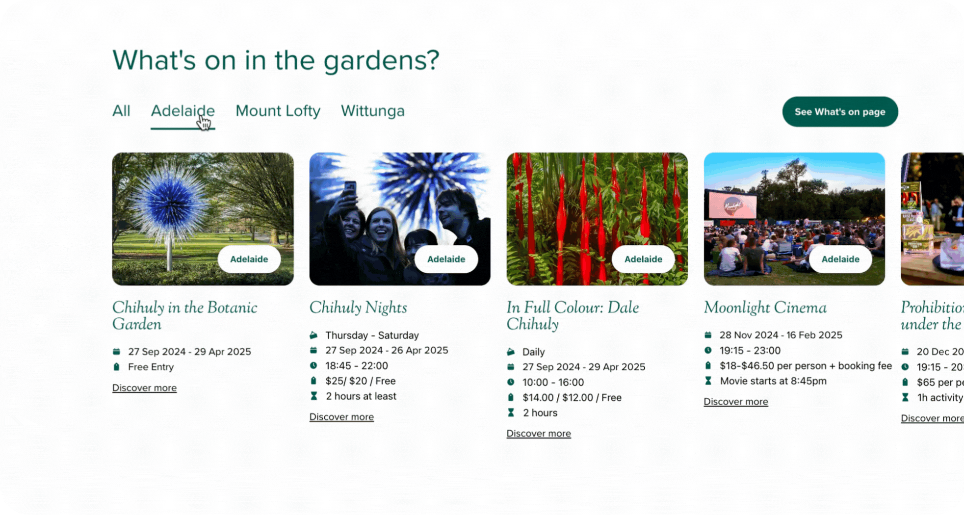 Botanic Gardens Portfolio Highlight 1