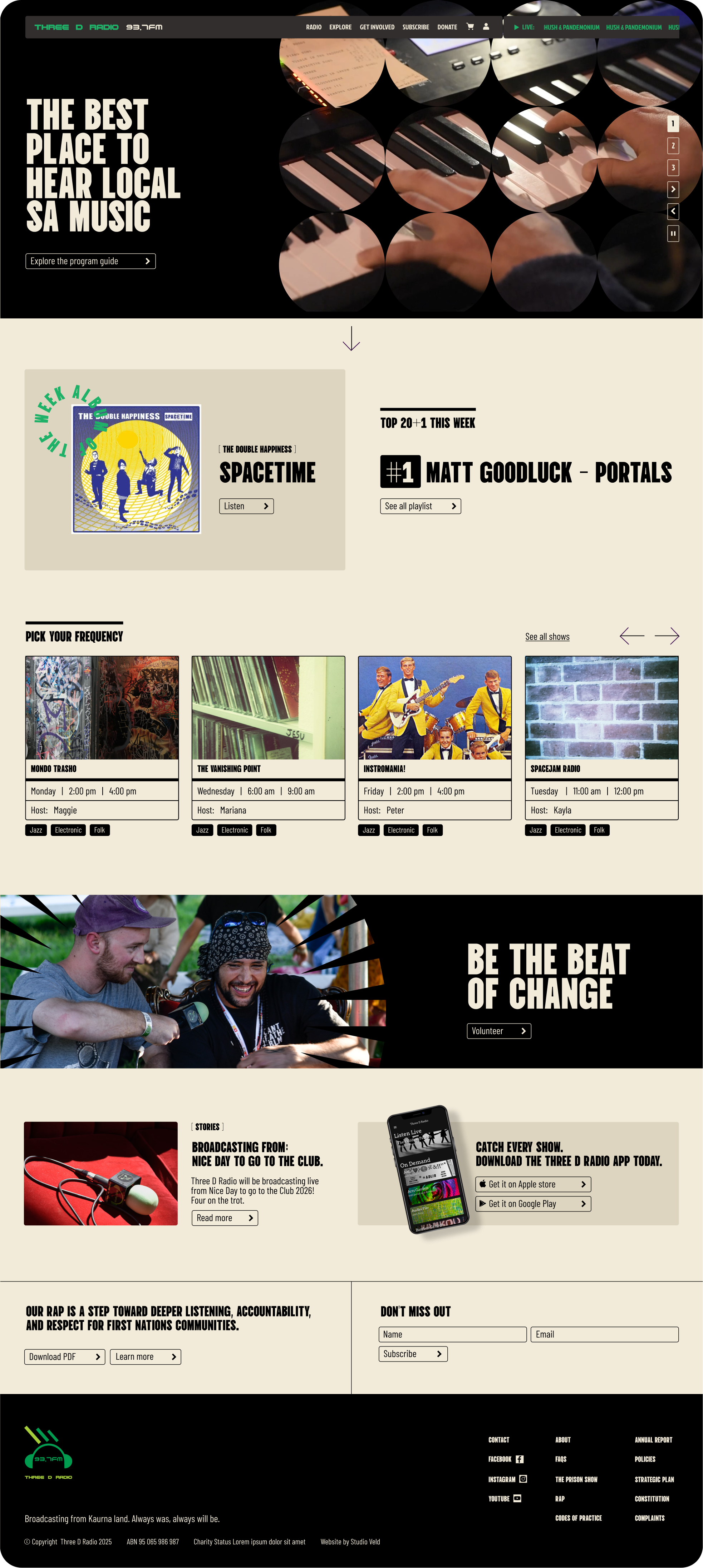 Three D Portfolio Website screenshot