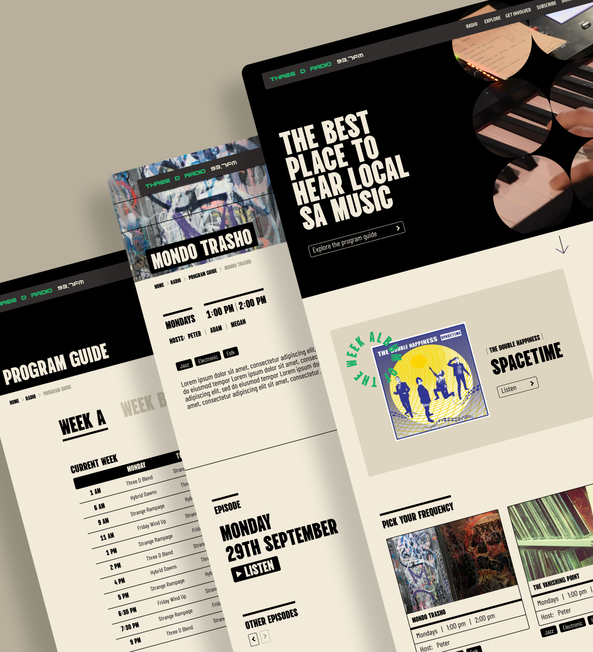 Three D Portfolio feature centre mobile