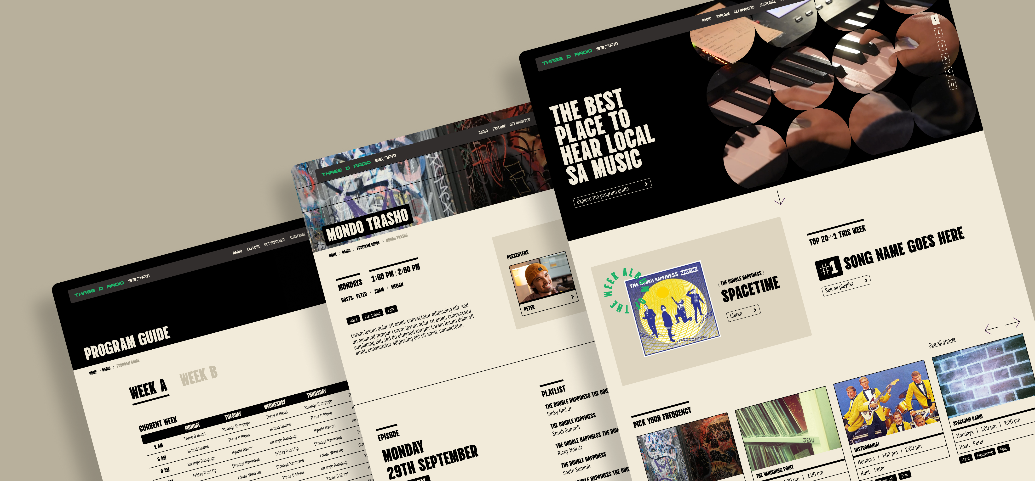 Three D Portfolio Feature centre desktop