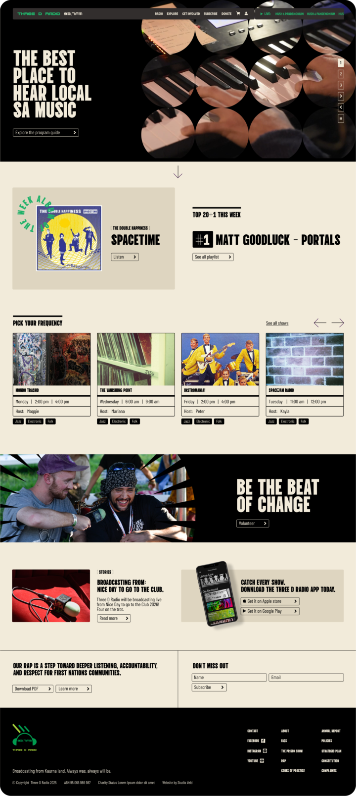Three D Portfolio Website screenshot