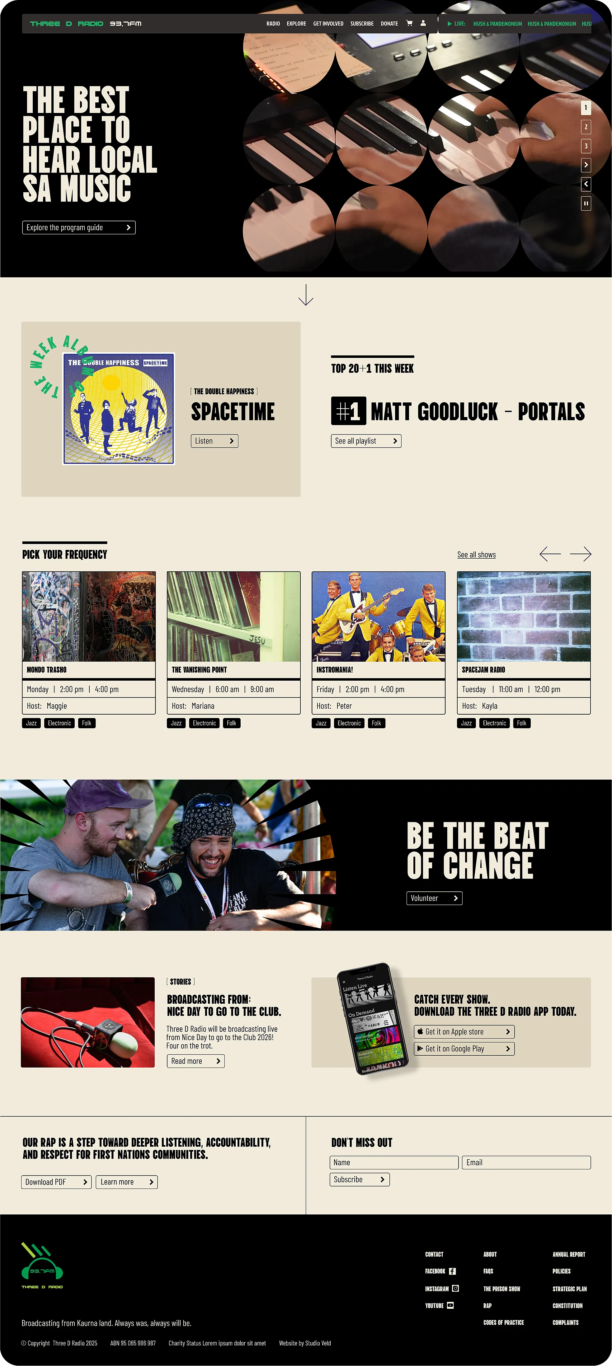 Three D Portfolio Website screenshot
