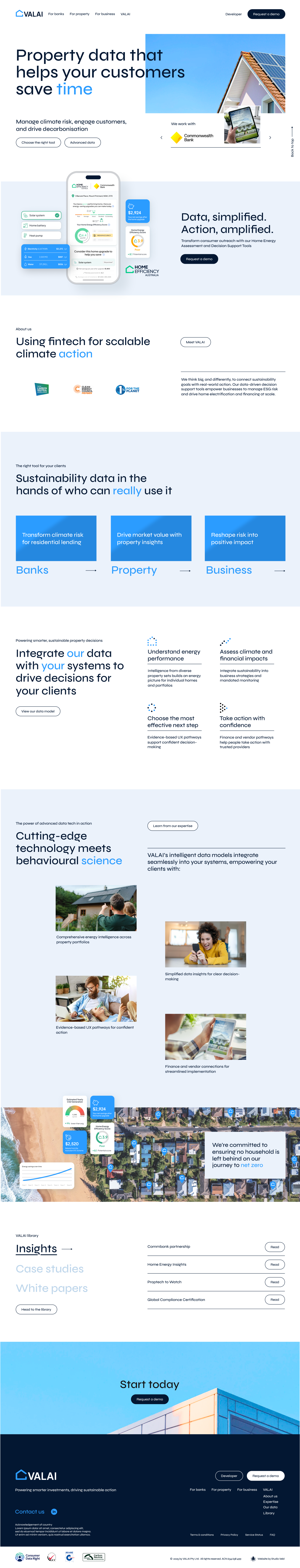 VALAI portfolio website screenshot