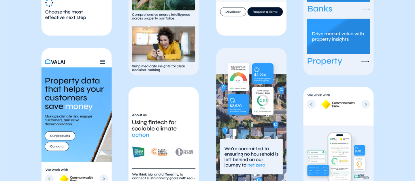 VALAI Portfolio feature centre desktop