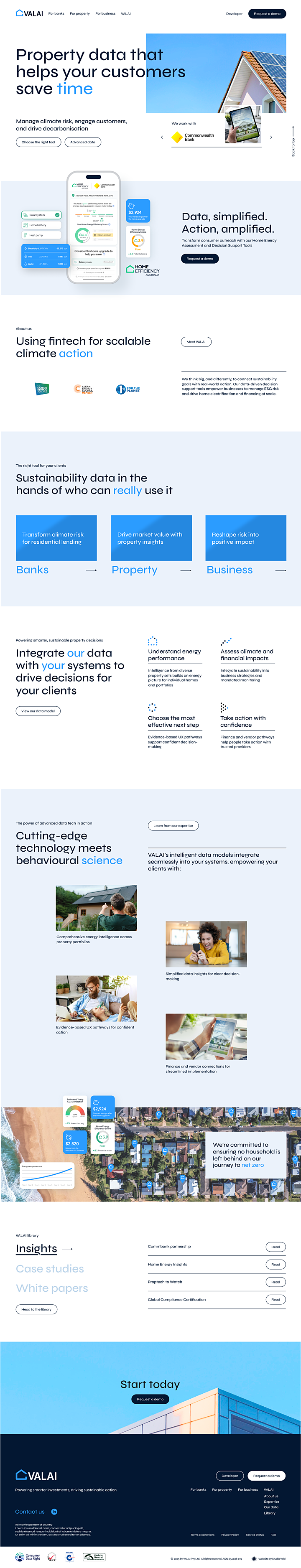 VALAI portfolio website screenshot