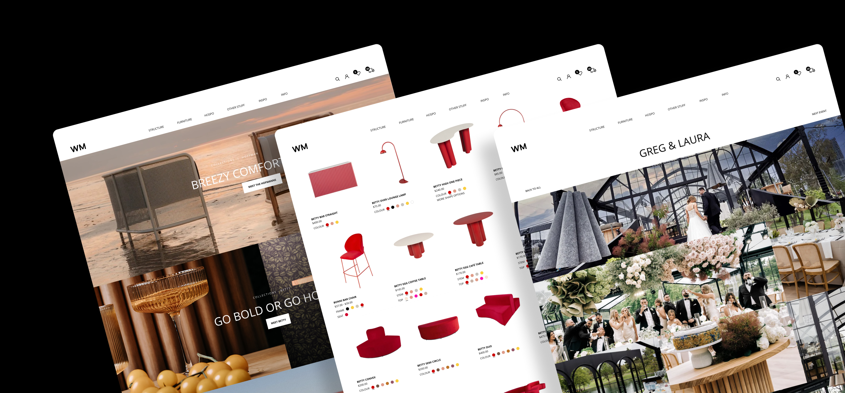 White Marquee portfolio centre feature desktop